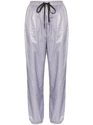 Natasha Zinko pantalon de jogging à taille haute - Gris