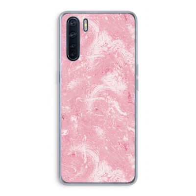 Abstract Painting Pink: Oppo A91 Transparant Hoesje