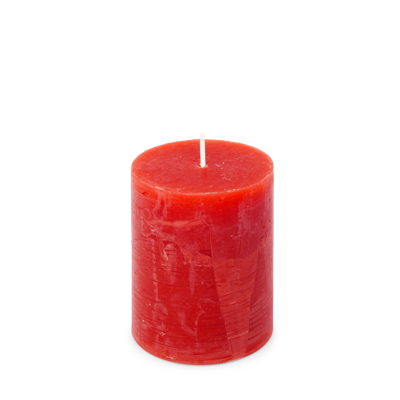 Rustiek Kaars 70/95mm-rood - Spaas