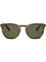 Giorgio Armani lunettes de soleil rondes à effet écailles de tortue - Vert - thumbnail