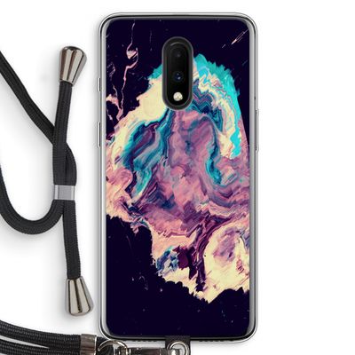 Cosmic Silence: OnePlus 7 Transparant Hoesje met koord