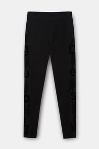 Slim fit legging met mesh - BLACK - XL