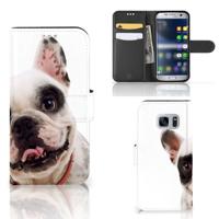 Samsung Galaxy S7 | Telefoonhoesje | Met pasjeshouder | Franse Bulldog Samsung Galaxy S7 | Telefoonhoesje | Met pasjeshouder | Franse Bulldog