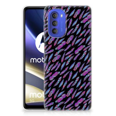 Motorola Moto G51 5G | TPU bumper | Feathers Color Motorola Moto G51 5G | TPU bumper | Feathers Color