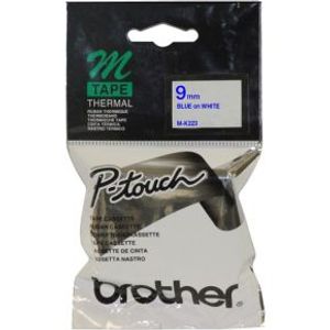 Brother M-K223 9mm Blue on White Tape