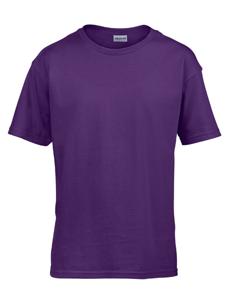 Gildan G64000K Softstyle® Youth T-Shirt - Purple - XS (104/110)