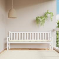 VidaXL Tuinbankkussen 200x50x7 cm oxford stof crèmekleurig