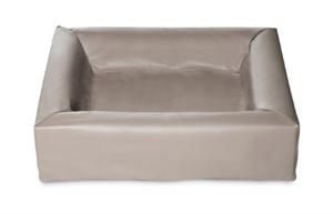 Bia bed kunstleer hoes hondenmand taupe bia-3 70x60x15 cm