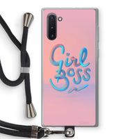 Girl boss: Samsung Galaxy Note 10 Transparant Hoesje met koord