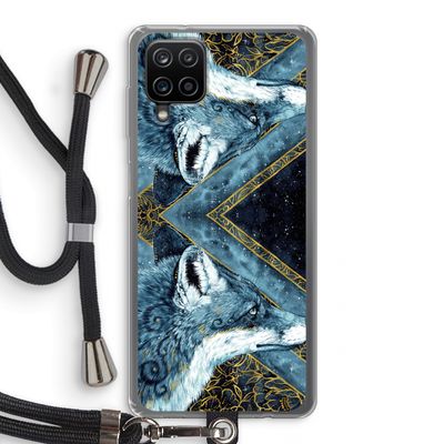 Golden Fox: Samsung Galaxy A12 Transparant Hoesje met koord