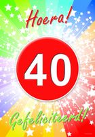 Decoratie poster 40 jaar