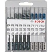 Assortimento base di lame per seghetto alternativo per metallo e legno 10 pezzi - BOSCH