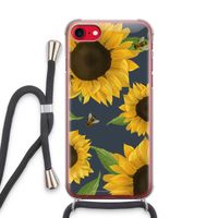 Sunflower and bees: iPhone SE 2020 Transparant Hoesje met koord
