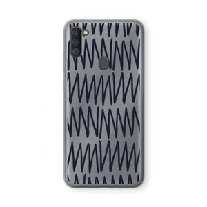 Marrakech Zigzag: Samsung Galaxy A11 Transparant Hoesje