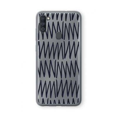 Marrakech Zigzag: Samsung Galaxy A11 Transparant Hoesje