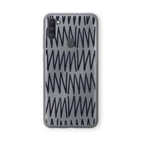 Marrakech Zigzag: Samsung Galaxy A11 Transparant Hoesje