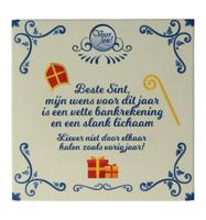 Wensreep Delftsblauw Sint mijn wens Wensreep Delftsblauw Sint mijn wens