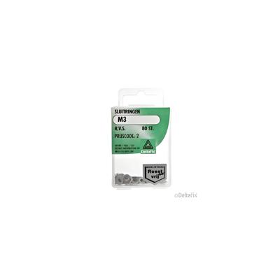 Sluitringen m3 rvs 80st - Deltafix