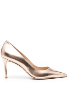 Stuart Weitzman escarpins pointus 90 mm à effet métallisé - Rose