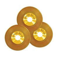 Gouden LPs decoratie 3 stuks