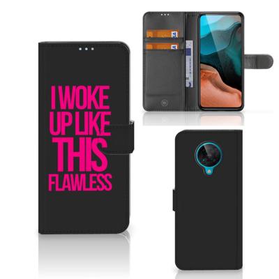 Xiaomi Poco F2 Pro Hoesje met naam Woke Up - Origineel Cadeau Zelf Maken