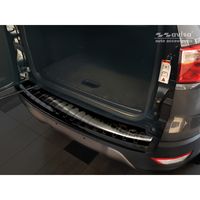 Zwart RVS Bumper beschermer passend voor Ford Ecosport II Facelift 2017- 'Ribs' AV245199