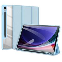 Samsung Galaxy Tab S9 FE Dux Ducis Toby Tri-Fold Smart Folio Hoesje - Baby Blauw - thumbnail