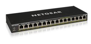 Netgear GS316PP Unmanaged Gigabit Ethernet (10/100/1000) Power over Ethernet (PoE) Zwart