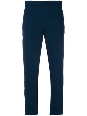 P.A.R.O.S.H. rolled cropped trousers - Bleu