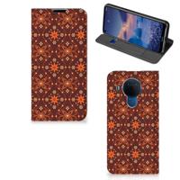 Nokia 5.4 | Hoesje met Magneet | Batik Brown