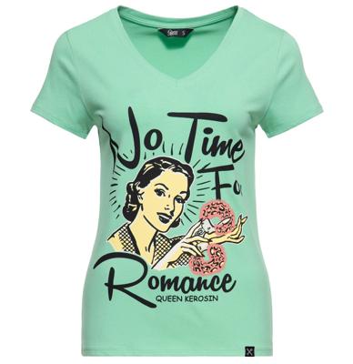Queen Kerosin No Time For Romance T-Shirt Mint-L