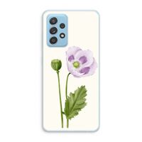 Purple poppy: Samsung Galaxy A73 Transparant Hoesje