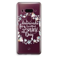 Diamonds: HTC U12+ Transparant Hoesje