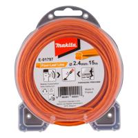 Makita E-01797 Klaverbladvormig maaidraad 2,4x15 meter oranje