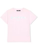 Balmain Kids t-shirt en coton à logo imprimé - Rose