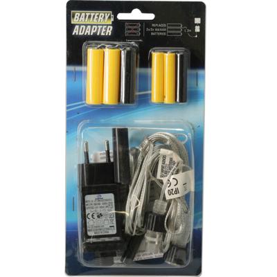 Batterij adapter - 4x AA en 4x AAA batterijen - batterij eliminator - batterijvervanger