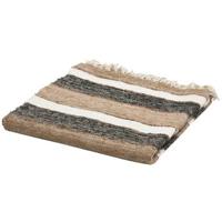 WOOOD Beek Plaid - Katoen - Zwart|Naturel - 130x170x1