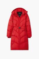 Lange gewatteerde jas - RED - L