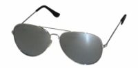 HIP Classic pilotenbril spiegel - zilver Standaard - thumbnail