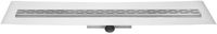 Easy Drain Compact FF 50 afvoergoot 6x70 cm zijuitlaat met afdichtingsdoek RVS