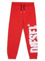 Diesel Kids pantalon de jogging Pstamp en coton - Rouge