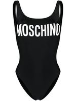 Moschino maillot de bain à logo imprimé - Noir - thumbnail