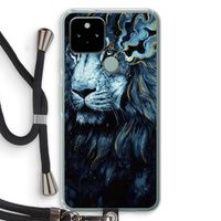 Darkness Lion: Pixel 5 Transparant Hoesje met koord