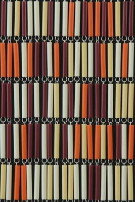 Sunarts kant en klaar vliegengordijn 90 x 210 Mix crème / oranje / bordeaux / lichtgeel model 420