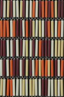 Sunarts kant en klaar vliegengordijn 90 x 210 Mix crème / oranje / bordeaux / lichtgeel model 420