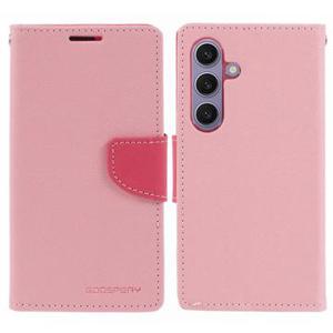 Mercury Goospery Fancy Diary Samsung Galaxy S24+ Portemonnee Hoesje - Roze