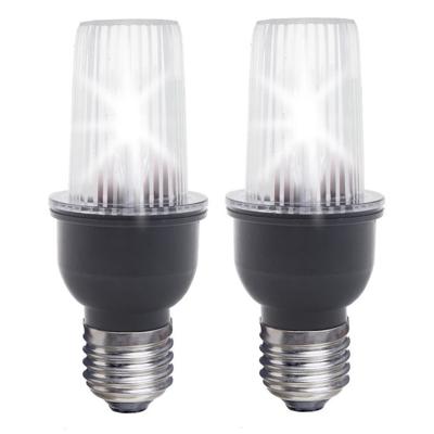 Stroboscoop lampje met E27 fitting - 2x - 230 Volt - Knipperlicht - Disco feestje voor thuis