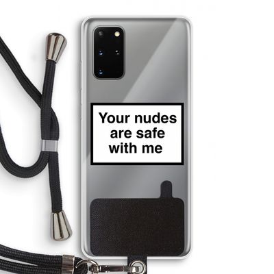 Safe with me: Samsung Galaxy S20 Plus Transparant Hoesje met koord