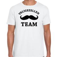 Vrijgezellenfeest Team t-shirt - wit - voor heren - vrijgezellen party - korte mouwen