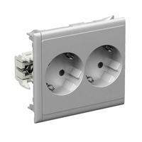 Schneider Electric 5940013 Inbouwdoos 2-voudig stopcontact 1 stuk(s) Aluminium